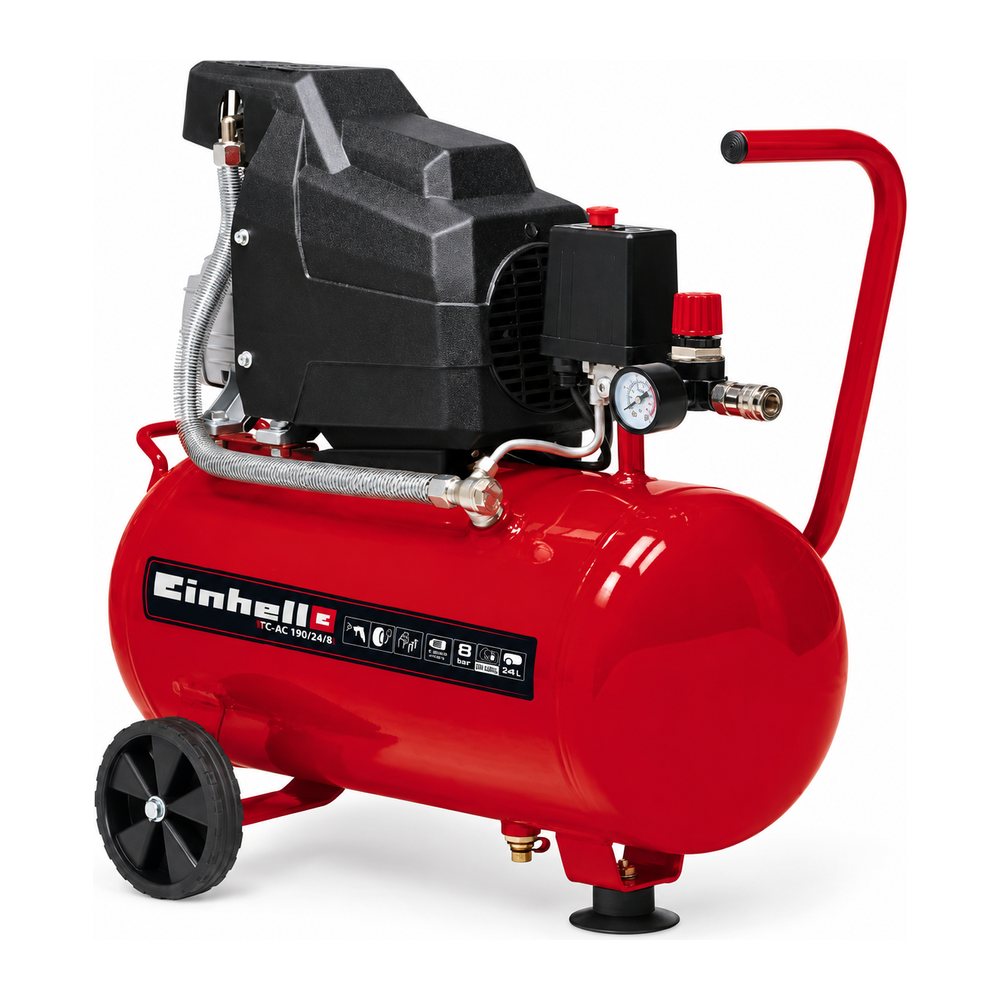 Оливний повітряний компресор Einhell TC-AC 190/24/8, 24 л, 1500 Вт, фото 1
