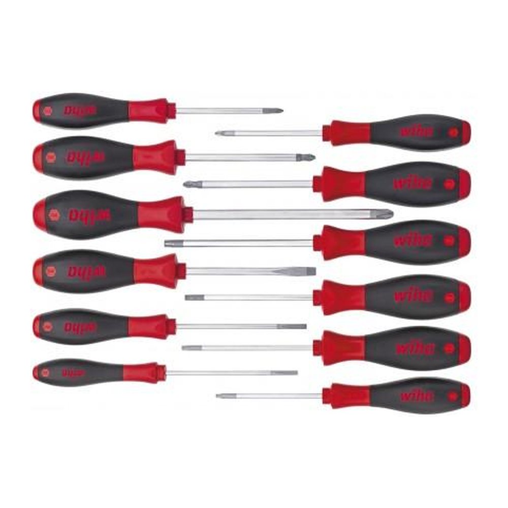 Набір викруток Wiha SoftFinish 41002, 12 шт., SL, PH, PZ, Torx, фото 1