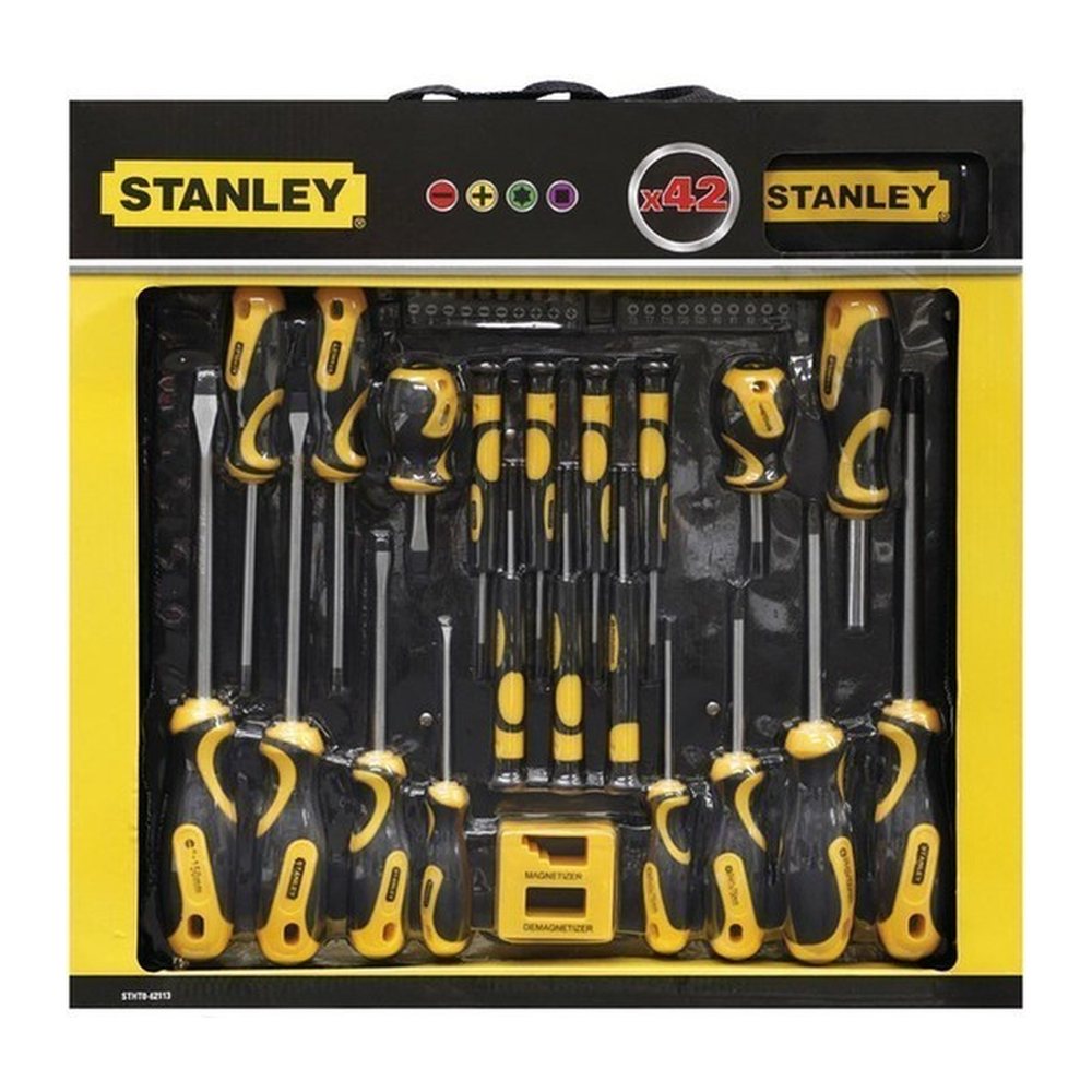 Набір викруток і біт Stanley STHT0-62113, 42 предмети, у сумці, фото 1