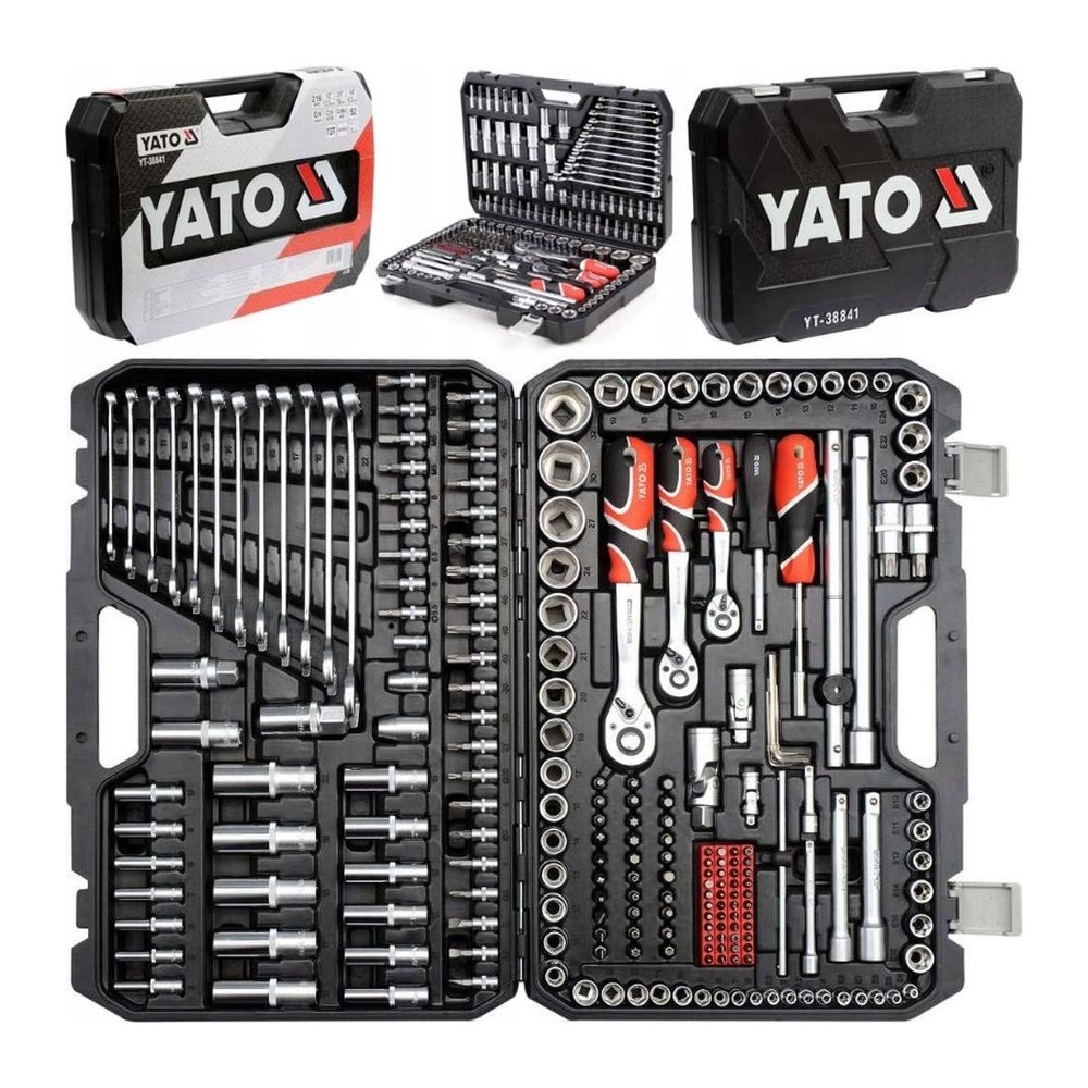 Набір інструментів YATO YT-38841, 216 предметів, 1/4″, 3/8″ і 1/2″, AS-Drive, фото 1