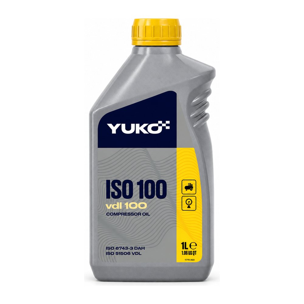 Мінеральна компресорна олива YUKO VDL 100, ISO VG 100, 1 л, фото 1